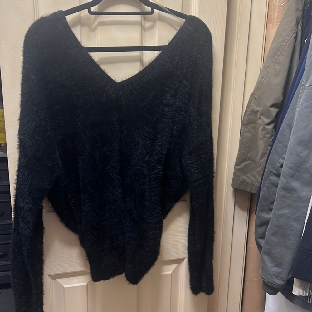 New fuzzy sweater